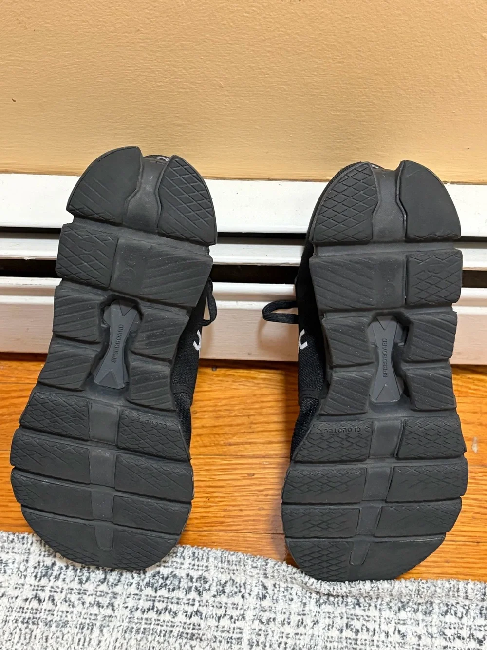 On Running Woman's Black Athletic Cloud Shoes